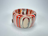 Jackie Brazil "Tiger" Liquorice Allsorts with Cat Eye Orange Mix 5cm Resin Bangle ( B0932 )