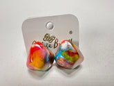 Jackie Brazil "Camille" Kandinsky Abstract Resin Earrings ( E1053 )