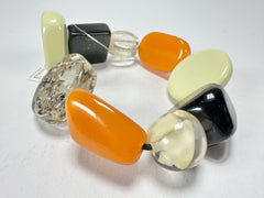 Jackie Brazil "Indiana" Seasons Mix Multi Bead Resin Bracelet ( B0210 )