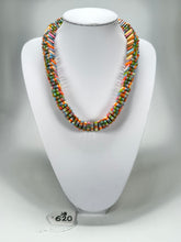 Jackie Brazil "Patricia" Liquorice Squares & Beads Spring Colour Mix 55cm Necklace ( N0025 )