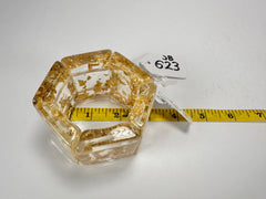 Jackie Brazil "Sabrina" Gold Flakes Elasticated Bracelet ( B0225 )