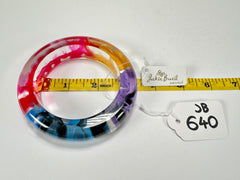 Jackie Brazil "Marble" Purple Mix 1.7 cm Bangle ( B1449 )