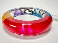 Jackie Brazil "Marble" Purple Mix 1.7 cm Bangle ( B1449 )