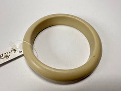 Jackie Brazil "Cushie" Beige Matte Solid Round 1.3cm Bangle ( B0300 )