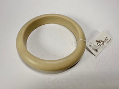 Jackie Brazil "Cushie" Beige Matte Solid Round 1.3cm Bangle ( B0300 )