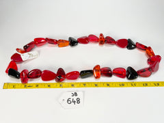 Jackie Brazil "Diamonds" Passion Mix Flintstone Bone 80cm Necklace ( N0080 )