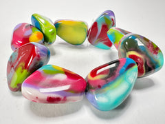 Jackie Brazil "Diamonds" Kandinsky Flintstone Bone Bracelet ( B0211 )