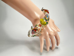 Jackie Brazil "Diamonds" Cascade Flintstone Bone Bracelet ( B0211 )