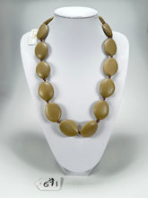 Jackie Brazil "Kathy" Brown Matte Small Riverstones 70cm Necklace ( N3750 )