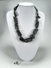 Jackie Brazil "Black Pieces" Charcoal Resin Necklace on Cord 45cm ( N2724 )
