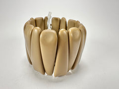 Jackie Brazil "Tulip" Brown Matte Elasticated Bracelet ( B0026 )