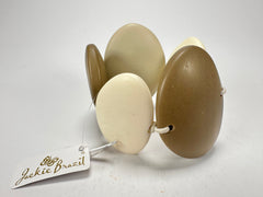 Jackie Brazil "Riverstones" Boheme Large Flat Stones On Elastic Bracelet ( B3716 )