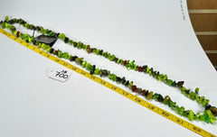 Jackie Brazil "Orient Express" 1 Strand Small Light Green Mix Bead Long 110cm Necklace ( N3571 )