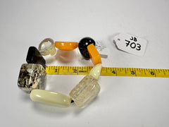 Jackie Brazil "Indiana" Seasons Mix Multi Bead Resin Bracelet ( B0210 )