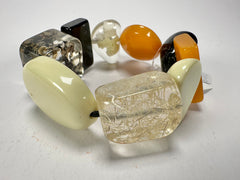 Jackie Brazil "Indiana" Seasons Mix Multi Bead Resin Bracelet ( B0210 )