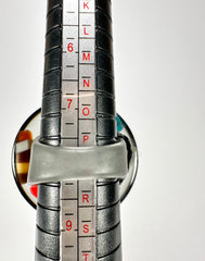 Jackie Brazil "Orient Express" Round Dome Grey Mix Resin Ring ( R3540 ) Size UK Q / USA 8