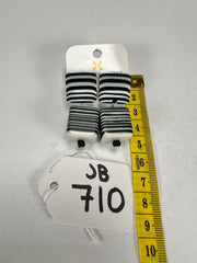 Jackie Brazil "Black & White" Liquorice All Sorts Stud & Cube Resin Earrings ( E0080 )