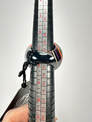 Jackie Brazil "Berlin" Swirls Black Large Round Resin Ring ( R3195 ) Size UK P / USA 7.5