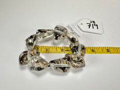 Jackie Brazil "Diamonds" Seaweed Flintstone Bone Bracelet ( B0211 )