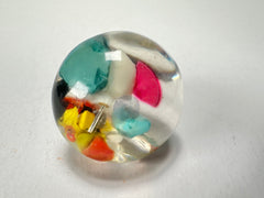 Jackie Brazil "Cascade" Large Round Domed Resin Ring ( R2929 ) Size UK P / US 7.5