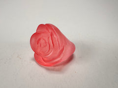 Jackie Brazil "Rose" Light Pink Resin Rose Ring ( R0585 ) Size UK T / US 9.5