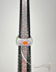 Jackie Brazil "Cat Eye" Liquorice Spring Mix Large Domed Resin Ring ( R1159 ) UK Q / USA 8