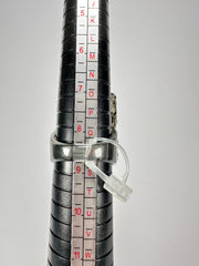 Jackie Brazil "Smoked Crystal" Charcoal Resin Ring ( R0001 ) UK R / USA 8.5