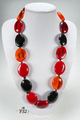 Jackie Brazil "Kathy" Passion Mix Small Riverstones 70cm Necklace ( N3750 )