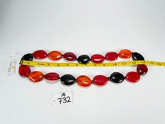 Jackie Brazil "Kathy" Passion Mix Small Riverstones 70cm Necklace ( N3750 )