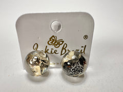 Jackie Brazil "Betty" Seaweed Small Ball Stud Resin Earrings ( E0095 )