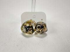 Jackie Brazil "Camille" Seaweed Abstract Resin Earrings ( E1053 )