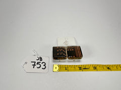 Jackie Brazil "Dale" Flash Digital Square Clip On Resin Earrings ( E3217 )