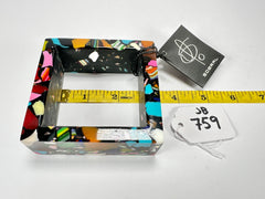 Jackie Brazil "Art Deco" Solid Square 3.1cm Bangle ( B3086 )