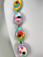 Jackie Brazil "Kathy" Small Riverstones Kandinsky 70cm Necklace ( N3750 )