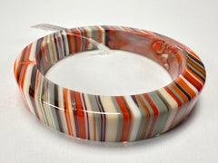 Jackie Brazil "Cat Eye" Liquorice Allsorts with Cat Eye Orange Mix 1.3cm Resin Bangle ( B1034 )