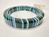 Jackie Brazil "Cat Eye" Liquorice Allsorts with Cat Eye Blue Mix 1.3cm Resin Bangle ( B1034 )
