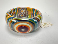 Jackie Brazil "All Sorts "Liquorice w/Cat Eye Winter Mix 3.4cm Bangle ( B2444 )