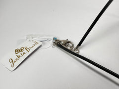 Jackie Brazil "Bella" Transparent Paris Mix 7 Piece on Leather Cord Choker Necklace ( N0035 )