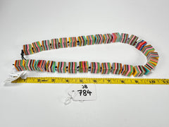Jackie Brazil "POP" Liquorice Mix Colours Small Cubes 65cm Necklace ( N0046 )