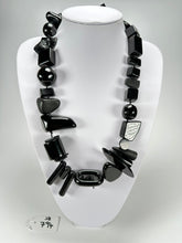 Jackie Brazil "Indiana" Black Multi-Bead Medium Resin 70cm Necklace ( N0033 )