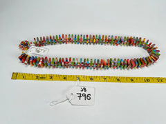 Jackie Brazil "Patricia" Kandinsky Liquorice Squares & Beads 55cm Necklace ( N0025 )