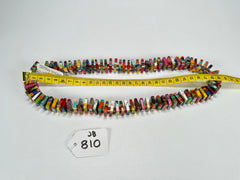 Jackie Brazil "Patricia" Kandinsky Liquorice Squares & Beads 55cm Necklace ( N0025 )