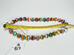 Jackie Brazil "Camille" Liquorice Stripes x Kandinsky Small Stones 55cm Necklace ( N0070 )