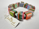 Jackie Brazil "POP" Liquorice Spring Mix Small Cubes Bracelet ( B0224 )