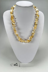 Jackie Brazil "Corina" Small Cones Gold Flakes 55cm Necklace ( N0058 )