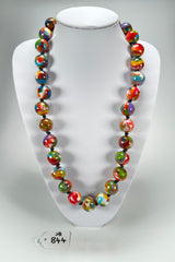 Jackie Brazil "Lola" Kandinsky Medium Spheres 70cm Resin Necklace ( N2695 )