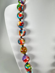 Jackie Brazil "Lola" Kandinsky Medium Spheres 70cm Resin Necklace ( N2695 )