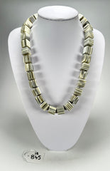 Jackie Brazil "POP" Liquorice Cream Mix Small Cubes 65cm Necklace ( N0046 )