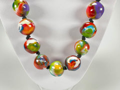 Jackie Brazil "Lola" Kandinsky Medium Spheres 70cm Resin Necklace ( N2695 )