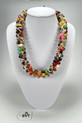 Jackie Brazil "Ana" Cascade Resin Wheels 50cm Necklace ( N0042 )